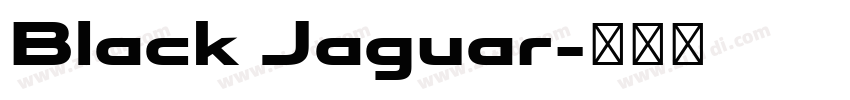Black Jaguar字体转换